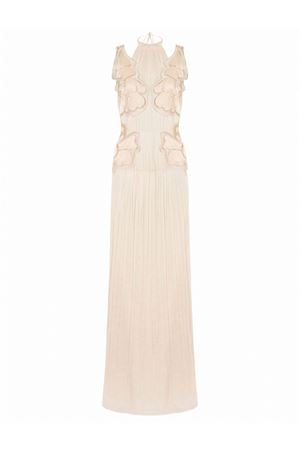 Abito lungo in mussola organzata con patch ALBERTA FERRETTI | A040501280045
